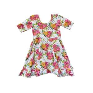 Bliss by Little Bird Clothing Co. Vibrant Floral Ballet Dress 6